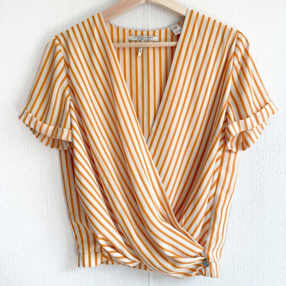 Scotch & Soda Stripe Wrap Top Size P XS - Picture 1 of 7